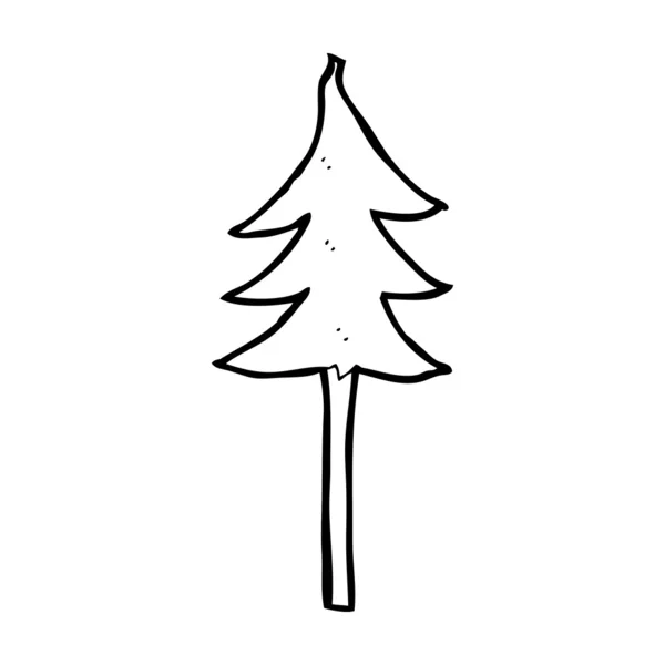Kreslený strom symbol — Stockový vektor