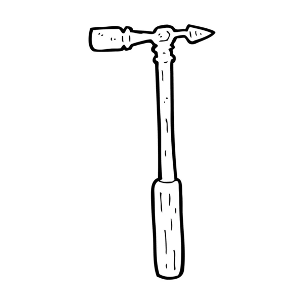 Cartoon-Nadel Hammer — Stockvektor