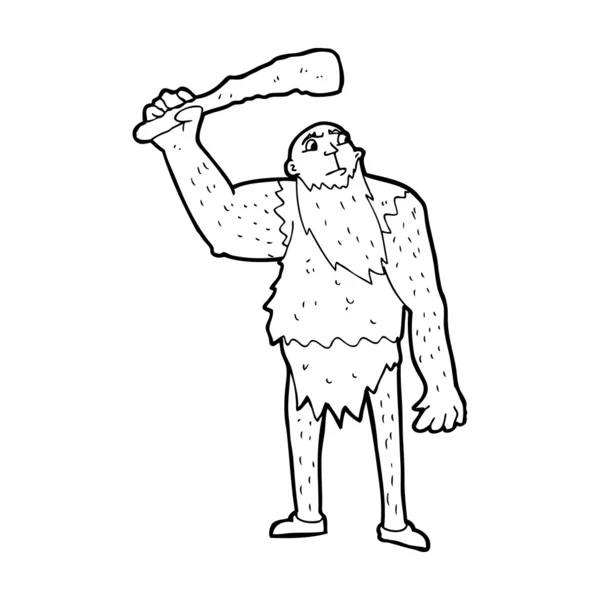 Cartoon-Neandertaler — Stockvektor