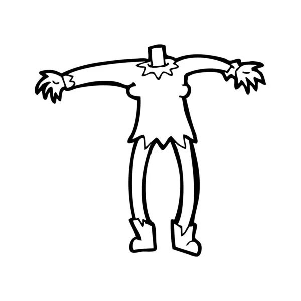 Γελοιογραφία βαμπίρ σώμα — Διανυσματικό Αρχείο