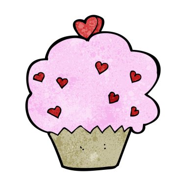 karikatür cupcake
