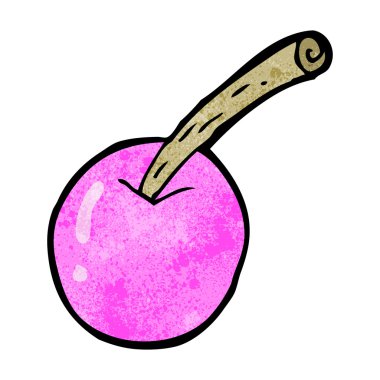 karikatür pembe kiraz sembolü