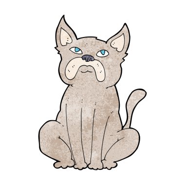 Çizgi film huysuz küçük köpek.