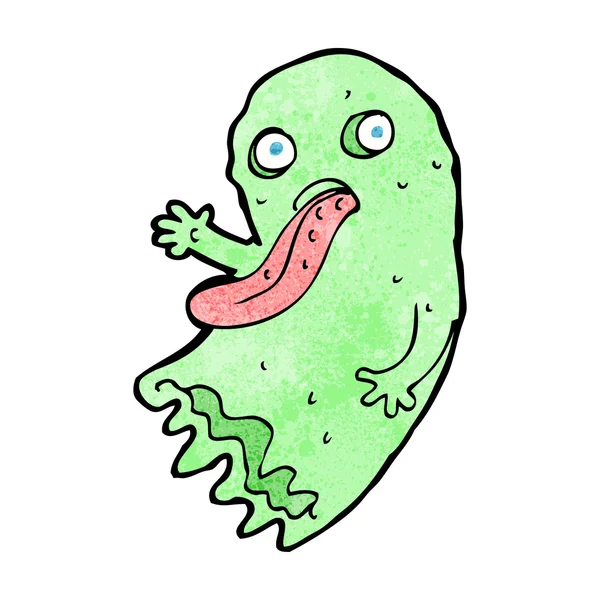 Gross cartoon ghost — Stock Vector