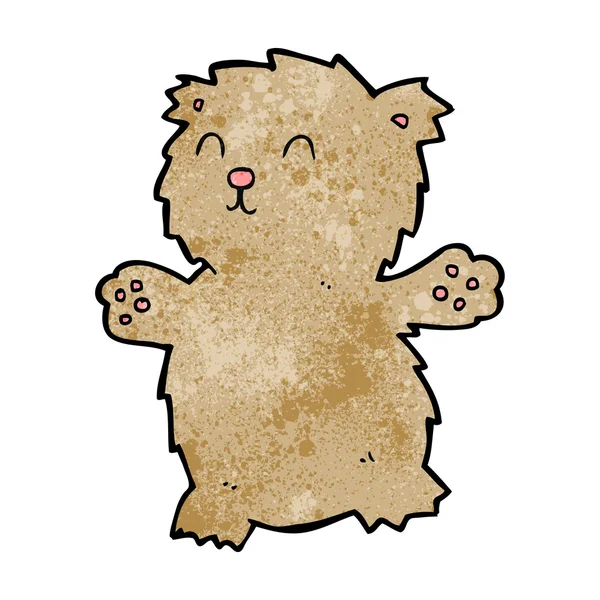 Osito de peluche de dibujos animados — Vector de stock