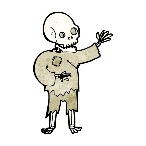 Kreskówka macha szkielet — Wektor stockowy