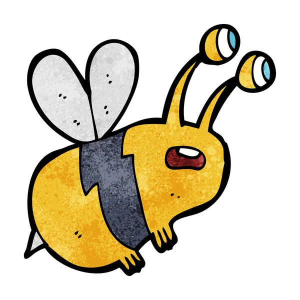 Desenho animado abelha assustada — Vetor de Stock