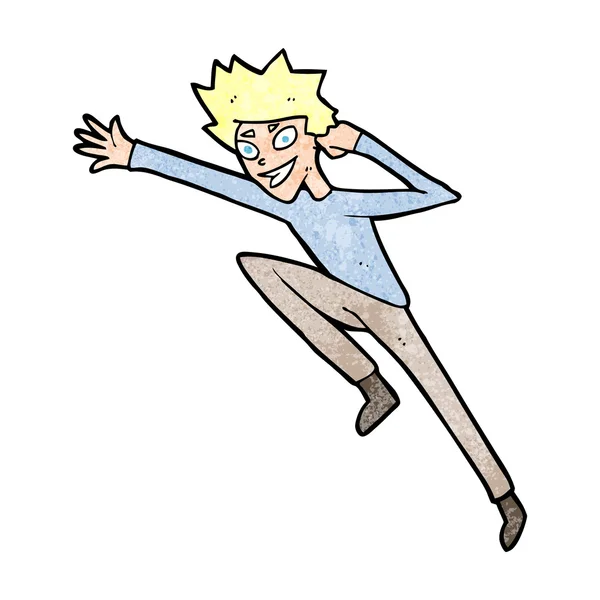 Cartoon springen man — Stockvector