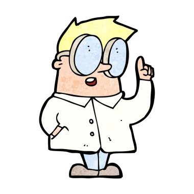 çizgi film bilim adamı