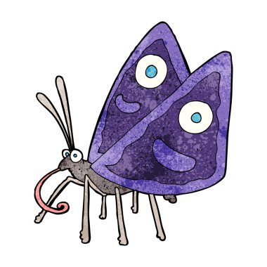 komik karikatür kelebek