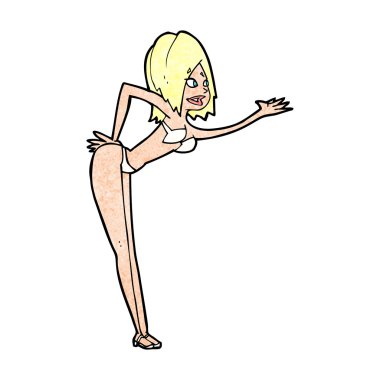 çizgi film kadın bikini