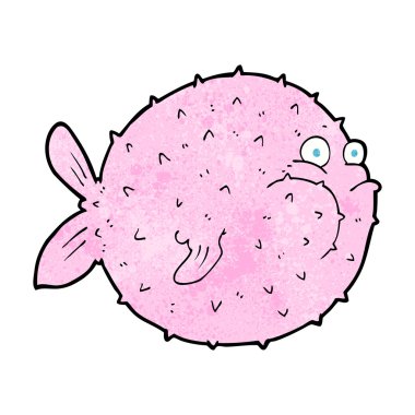 karikatür kirpi balığı