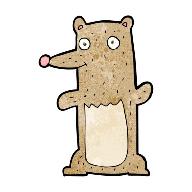 Komik çizgi film ayısı