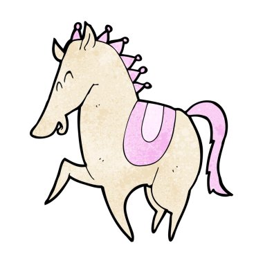 karikatür Şahlanan at