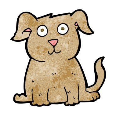 Çizgi film mutlu köpek.