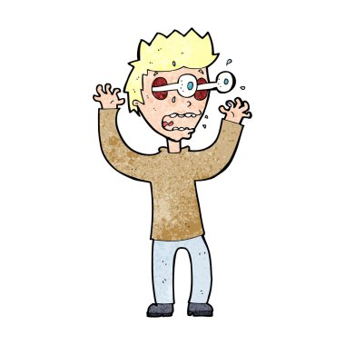 dehşete adam çizgi film