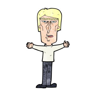karikatür kızgın adam