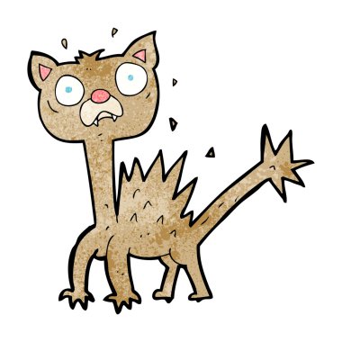 korkmuş kedi çizgi film