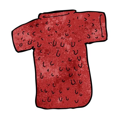 karikatür yünlü tee