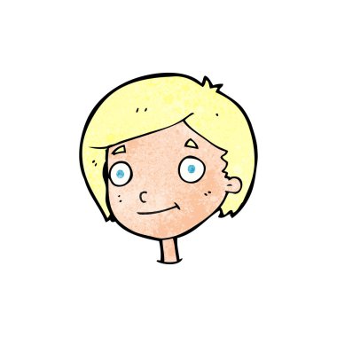 karikatür mutlu çocuk