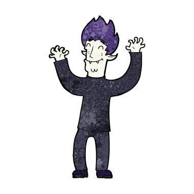 çizgi filmdeki mutlu vampir adam.