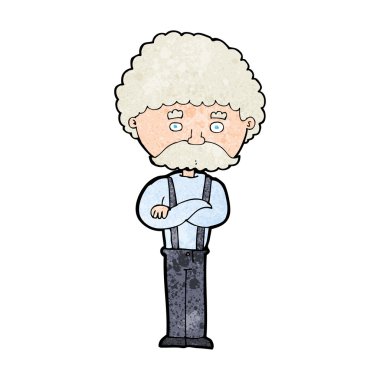 Çizgi film ihtiyarı.