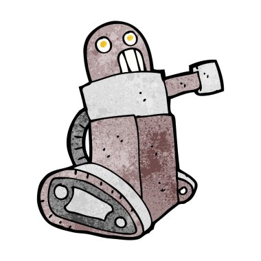 karikatür tank robot