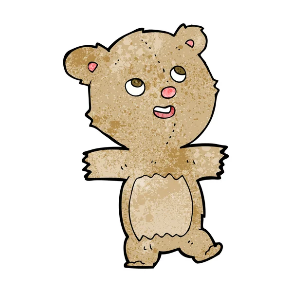 Osito de peluche de dibujos animados — Vector de stock