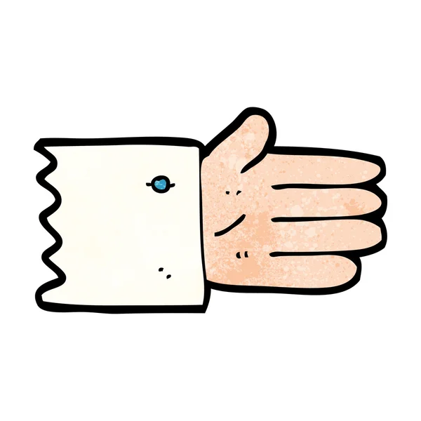 Cartoon open hand symbool — Stockvector