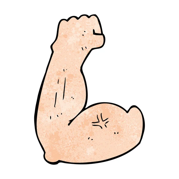 Buigen biceps cartoon — Stockvector