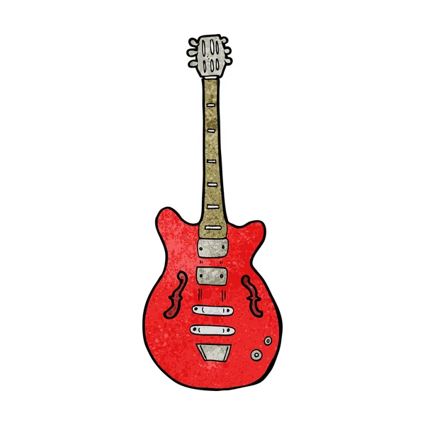 Çizgi film elektro gitar — Stok Vektör