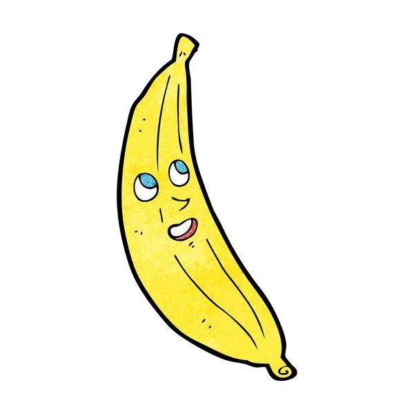 Dessin animé banane heureuse — Image vectorielle