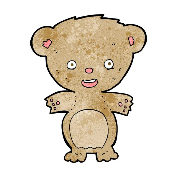 Osito de peluche de dibujos animados — Vector de stock