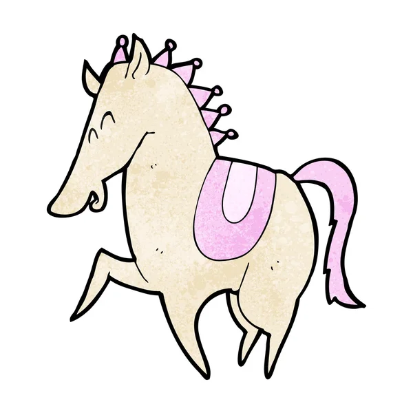 Cartoon steigerend paard — Stockvector