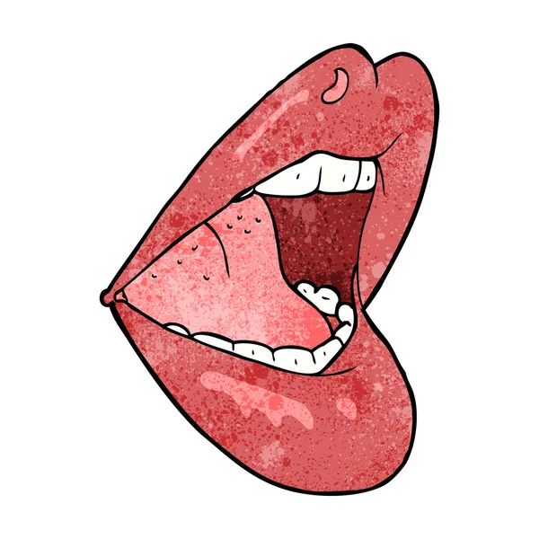 Cartoon open mouth — Stock Vector