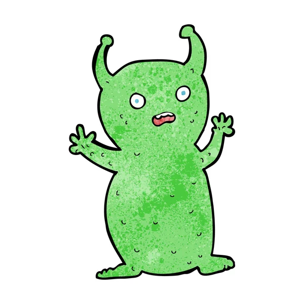 Desenho animado engraçado pequeno alienígena —  Vetores de Stock