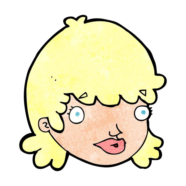 gülümseyen kadın karikatür