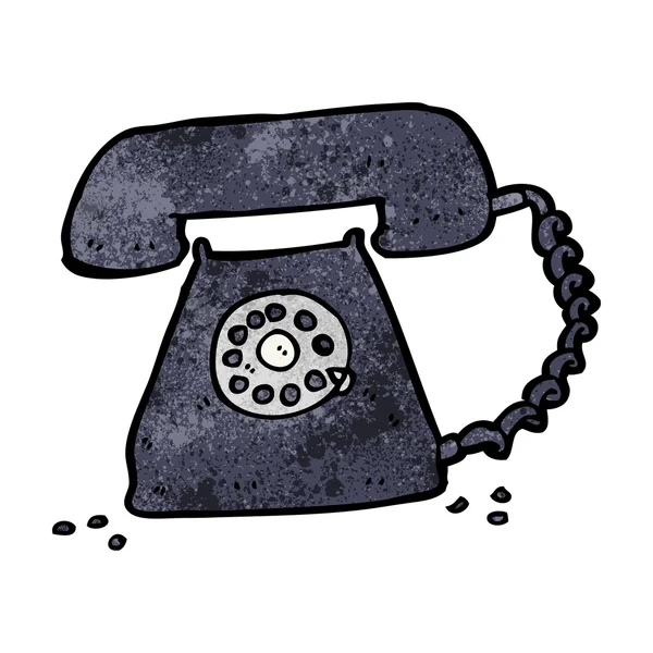 Cartoon-Retro-Telefon — Stockvektor