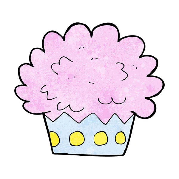 Cartoon cup cake — Stockvector