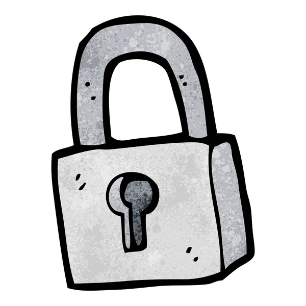 Cartoon padlock — Stock Vector