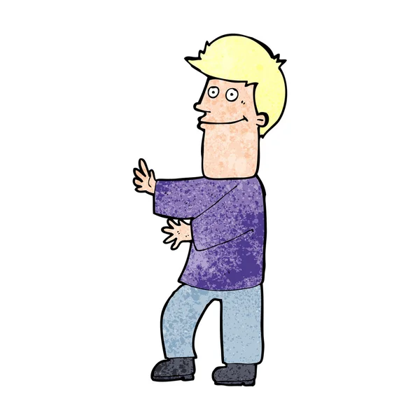 Hombre de dibujos animados gesto — Archivo Imágenes Vectoriales