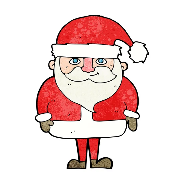 Cartoon gelukkig santa claus — Stockvector