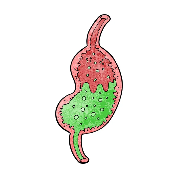 卡通冒泡的胃 — 图库矢量图片