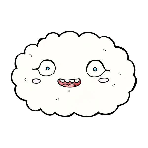 Glückliche Cartoon-Wolke — Stockvektor