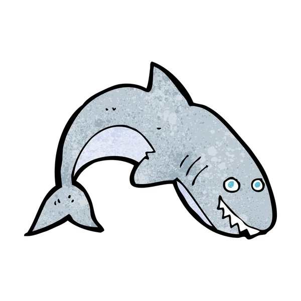 Tiburón de dibujos animados — Vector de stock