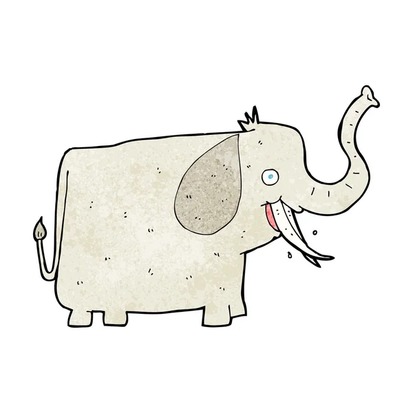Karikatur glücklicher Elefant — Stockvektor