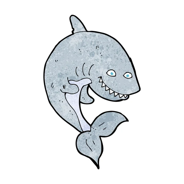 Мультяшная акула — стоковый вектор