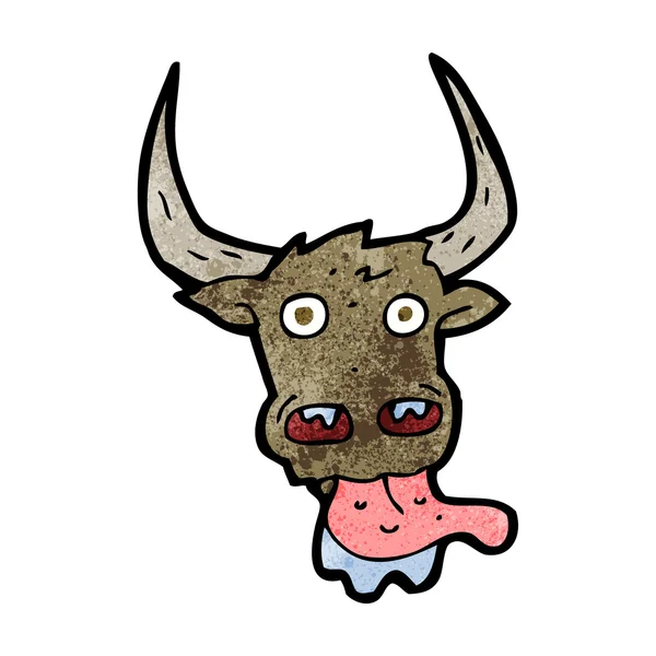 Мультяшное лицо коровы — стоковый вектор