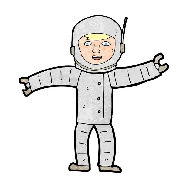 Hombre del espacio de dibujos animados — Vector de stock