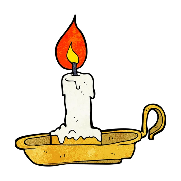 Sarjakuva vanha kynttilänjalka — vektorikuva